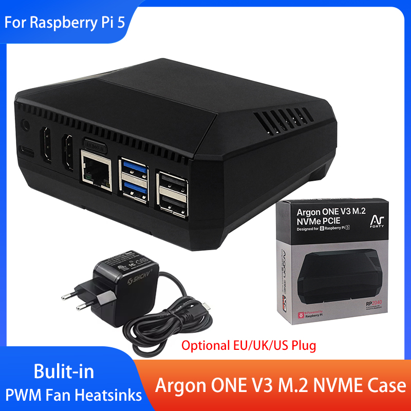Argon One V3 M.2 Nvme Case - อาร์กอน วัน วี 3 เอ็ม.2 เอ็นวีเอ็มอีเคสอะลูมิเนียมเชลล์