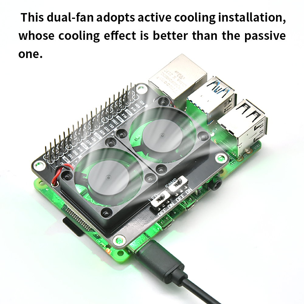 RPI แผงพัดลมทำความเย็นคู่พร้อม - Raspberry Pi Water Cooling Kit บทวิจารณ์และราคา