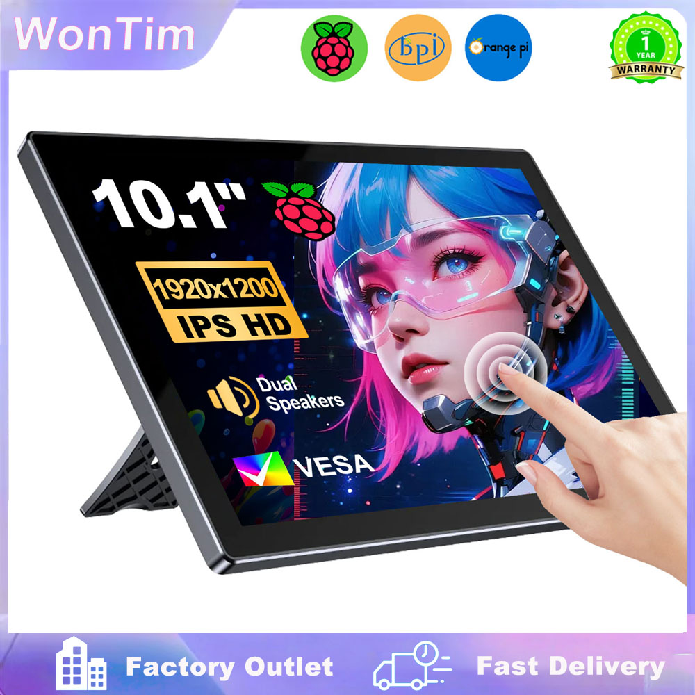 10.1 นิ้วราสเบอร์รี่ Pi 5 4/3/ - Raspberry Pi 10.1 Inch Capacitive Touch Screen Ips บทวิจารณ์และราคา